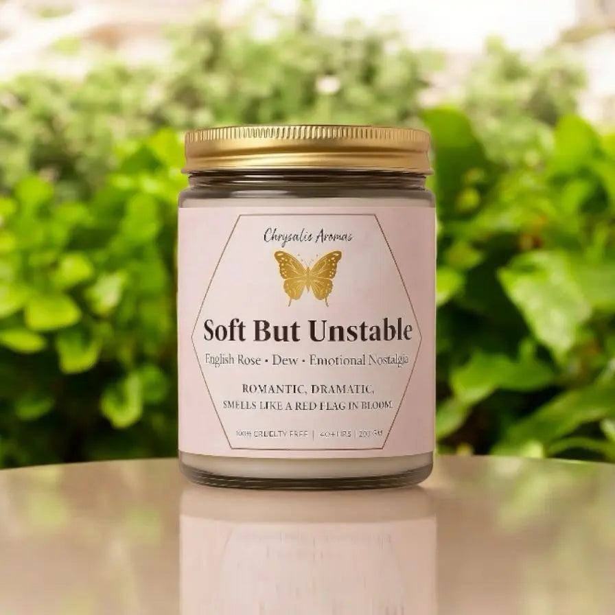 Clean-burning handmade candle for healing rituals – Soft but Unstable scent